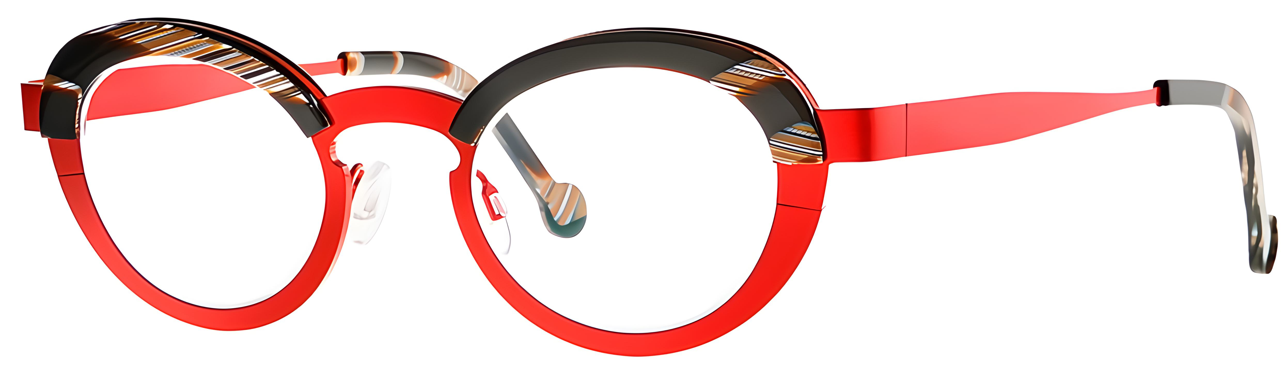 006 Hot Red Shine + Dark Brown Horn