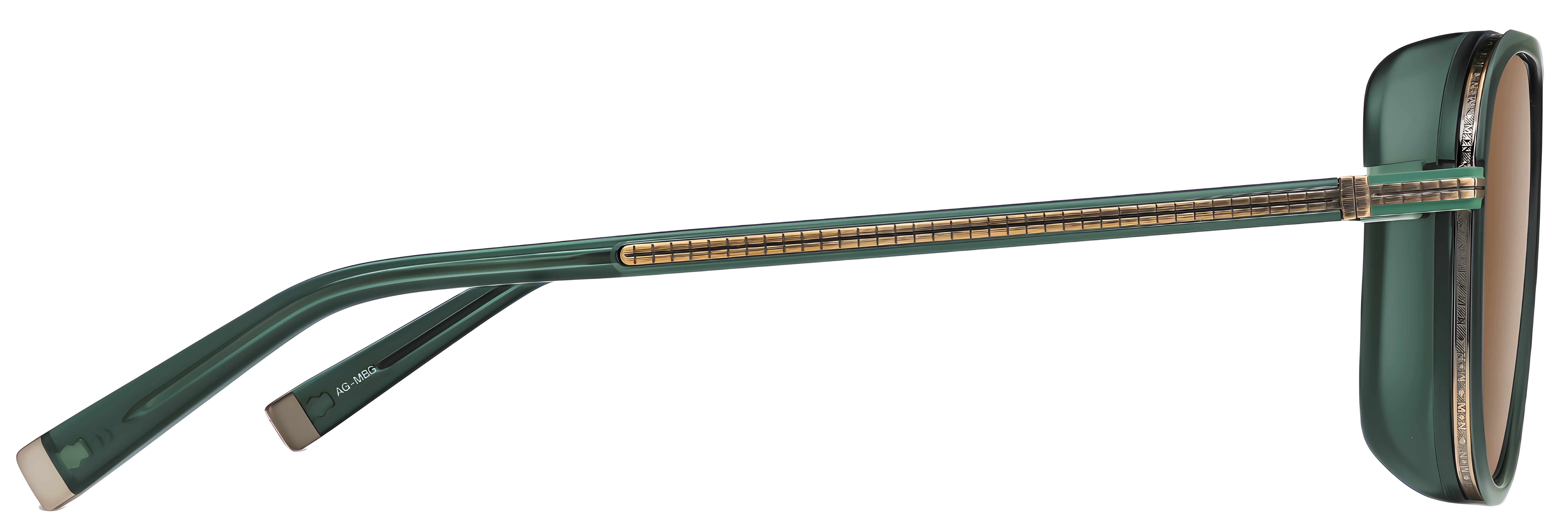 M3023-V2 / AG-MBG / Antique Gold - Matt Bottle Green