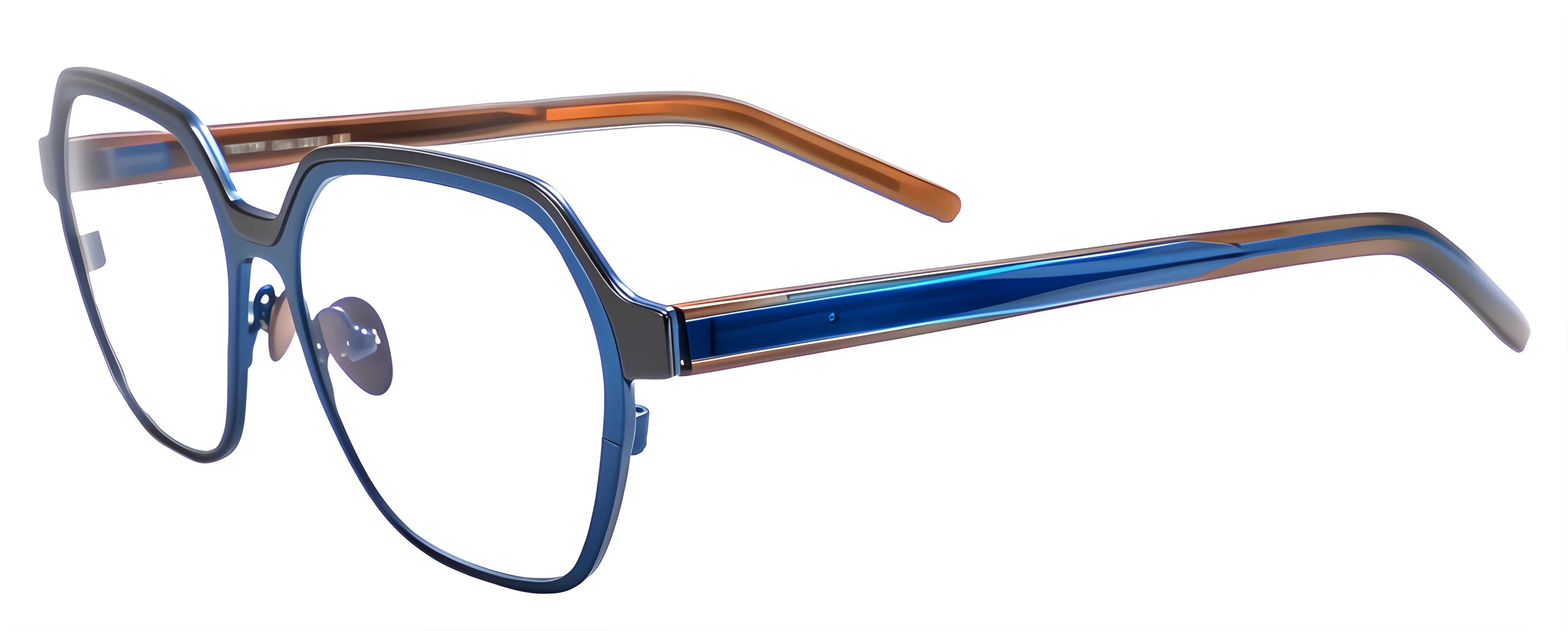 TD739 / 2212 Matt Blue & Polished Black/Black Blue Brown