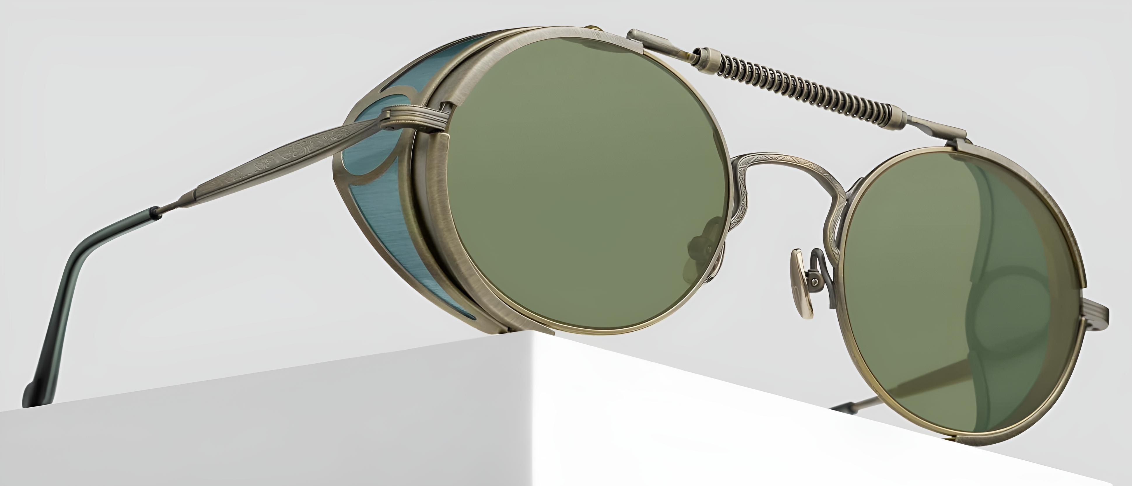 2809H-V2 / AG-BGN Antique Gold - Bottle Green