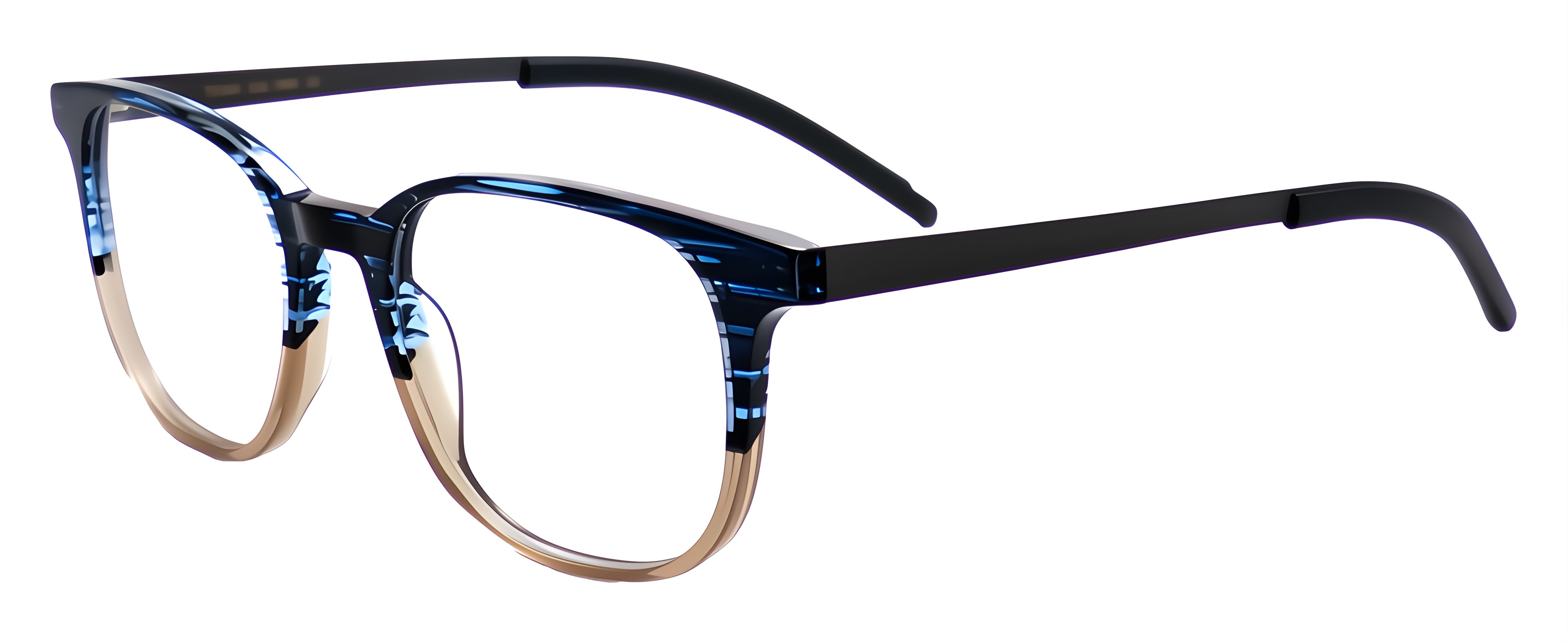 TD664 / 1904 - Polished Smoked Blue & Tan/Matt Gun