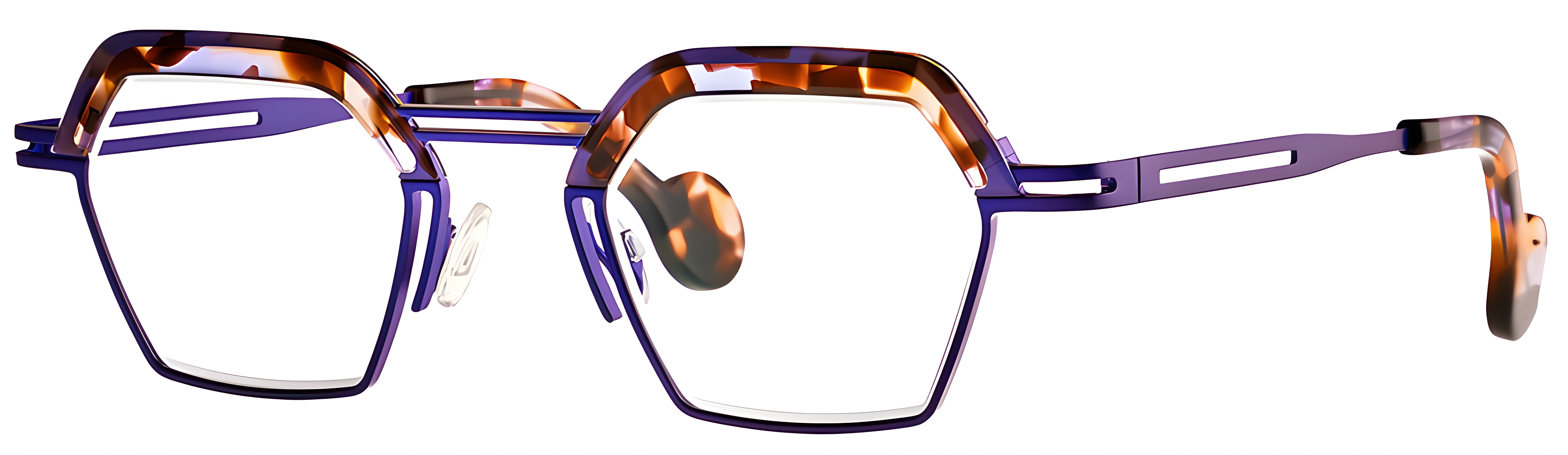 304 Fluo Purple + Ecaille Blue Line