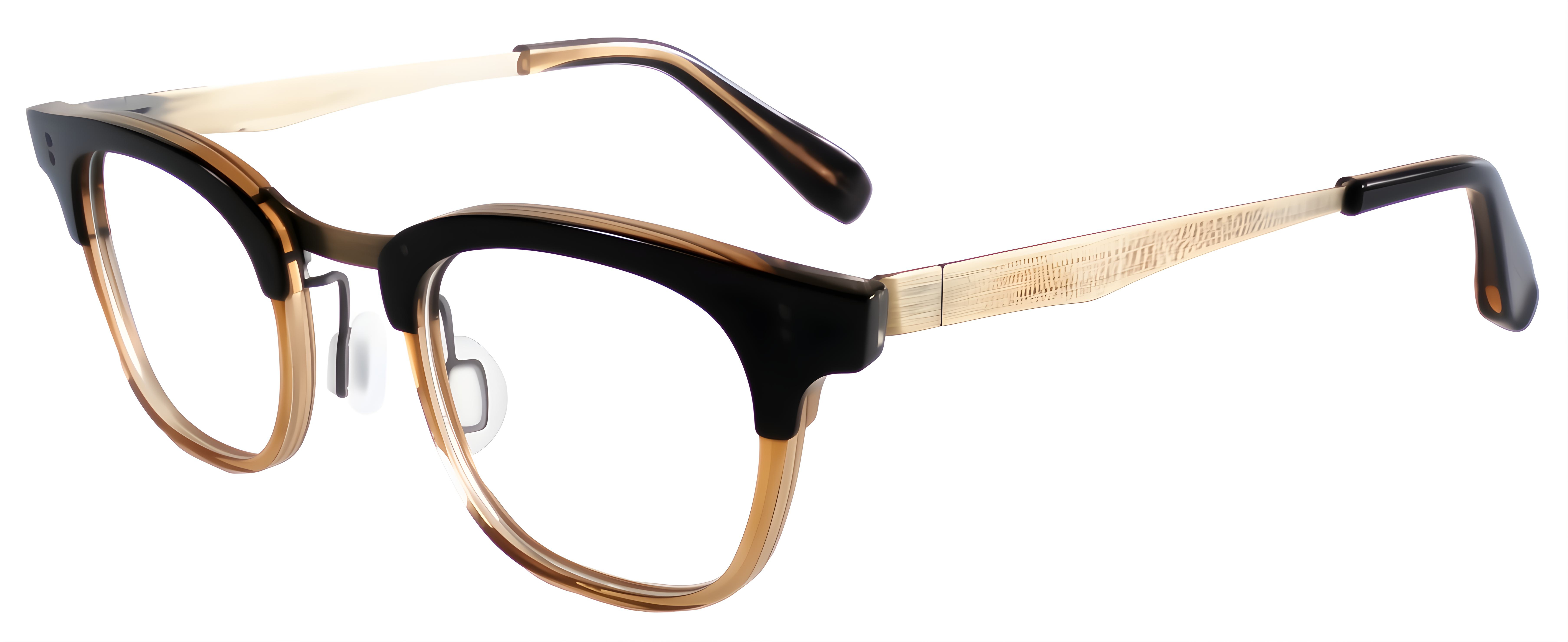 American Steel / C01 Brown Transparent Two Tone/Antique Gold