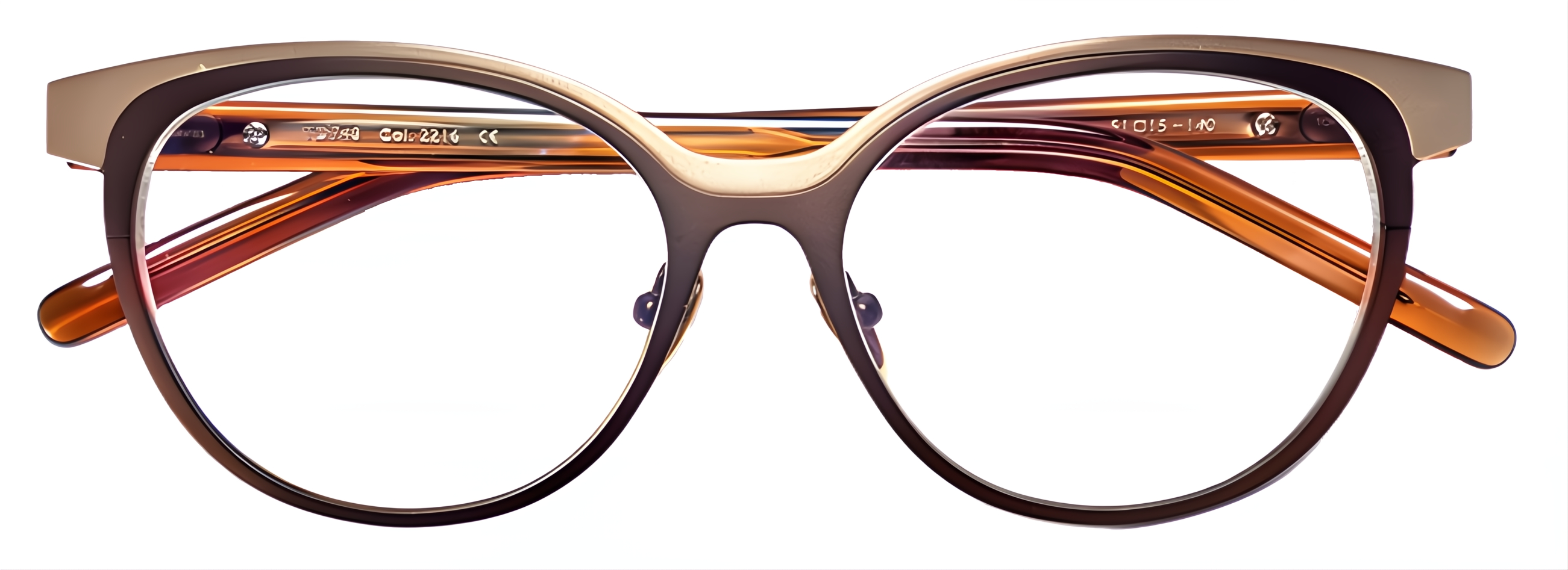 2216 - Matt Brown & Gold/Crystal Tobacco