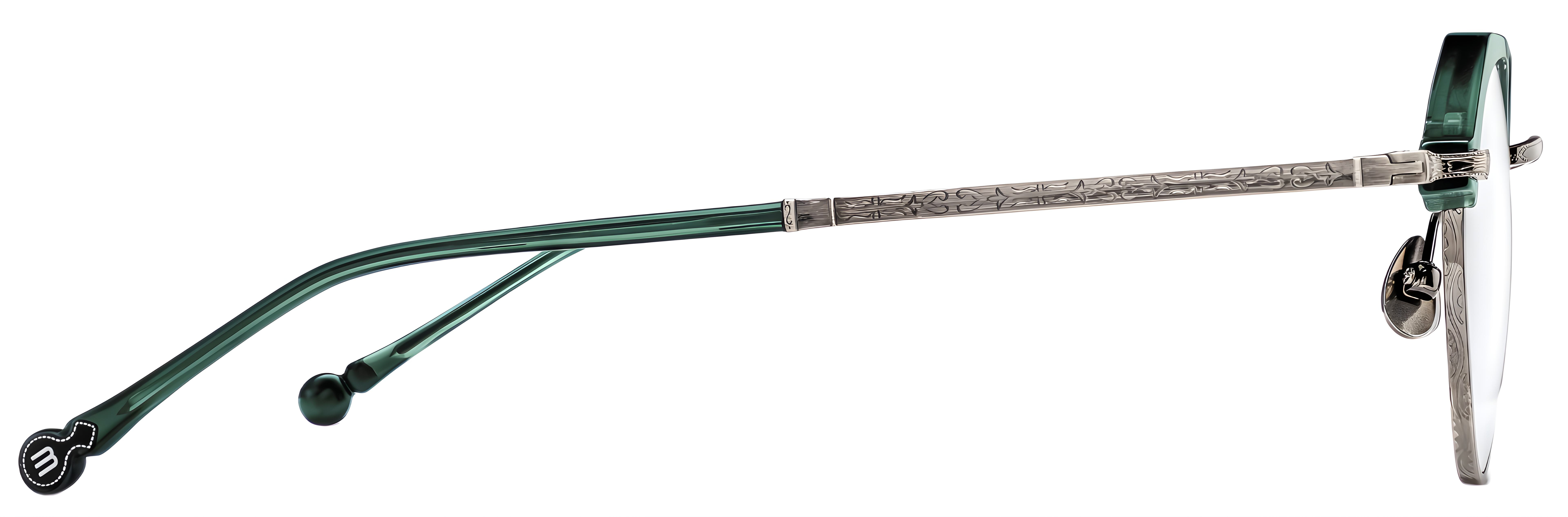 M2064 / MBG-AS / Matt Bottle Green - Antique Silver