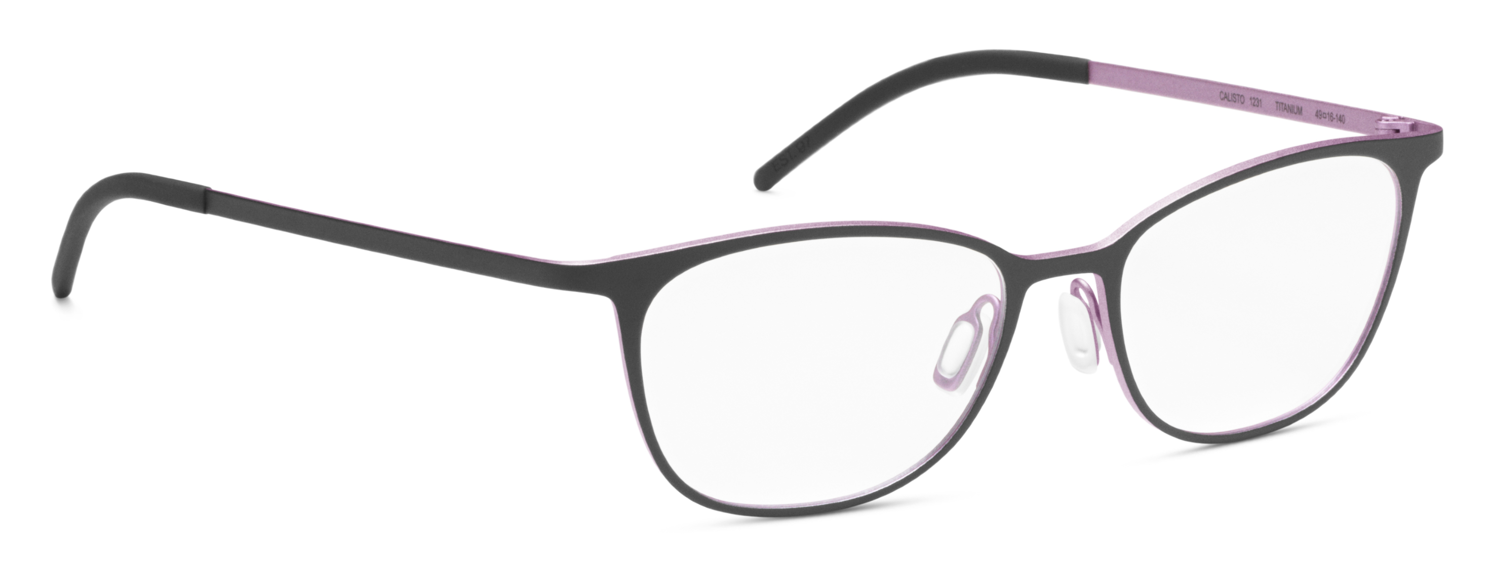 1231 Matt Black / Matt Metallic Pink