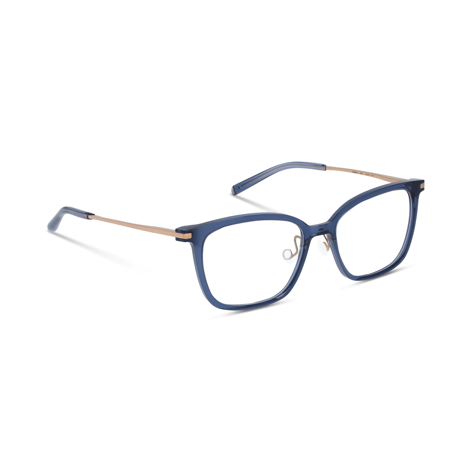 Satin Clear Blue Mat Rose Gold