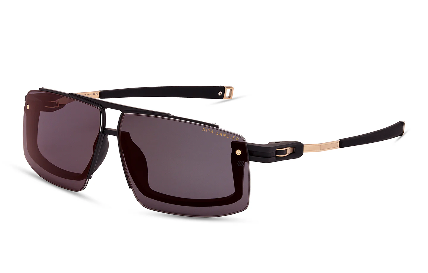 Matte Black - White Gold/Sea Lens - Gold POL