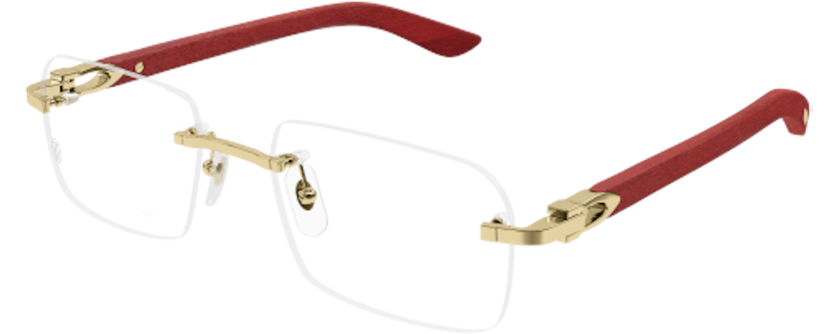 GOLD RED TRANSPARENT