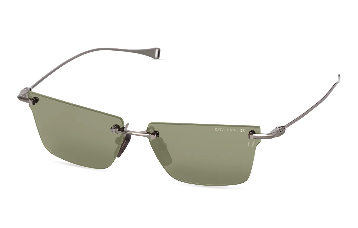 BRUSHED ANTIQUE SILVER/AIR LENS-GREEN