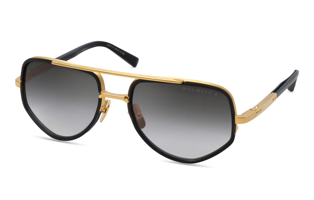 BLACK GLASS - MATTE YELLOW GOLD