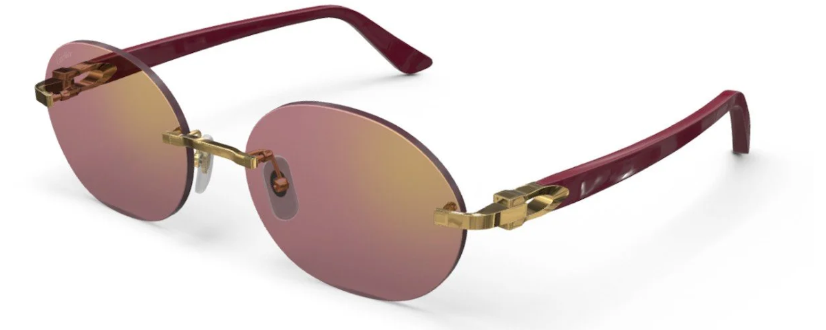 GOLD BURGUNDY RED