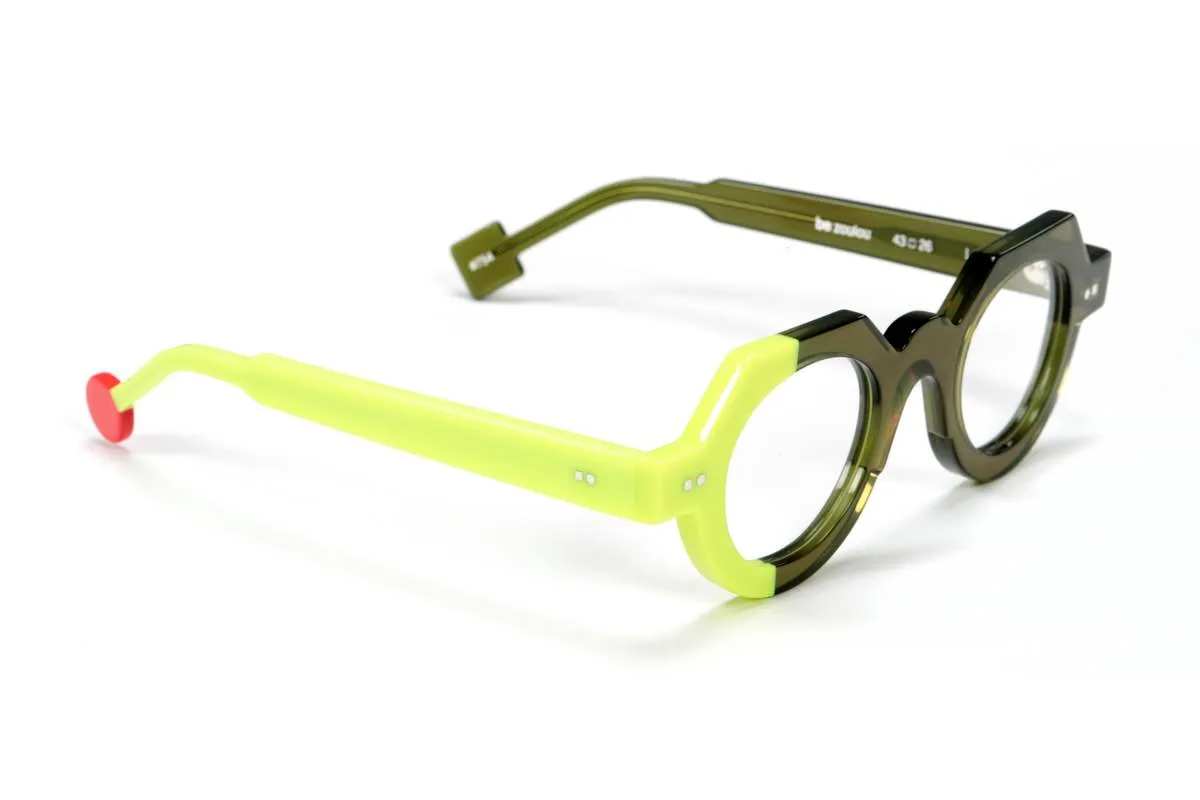 Shiny Translucent Khaki/Shiny Fluorescent Yellow