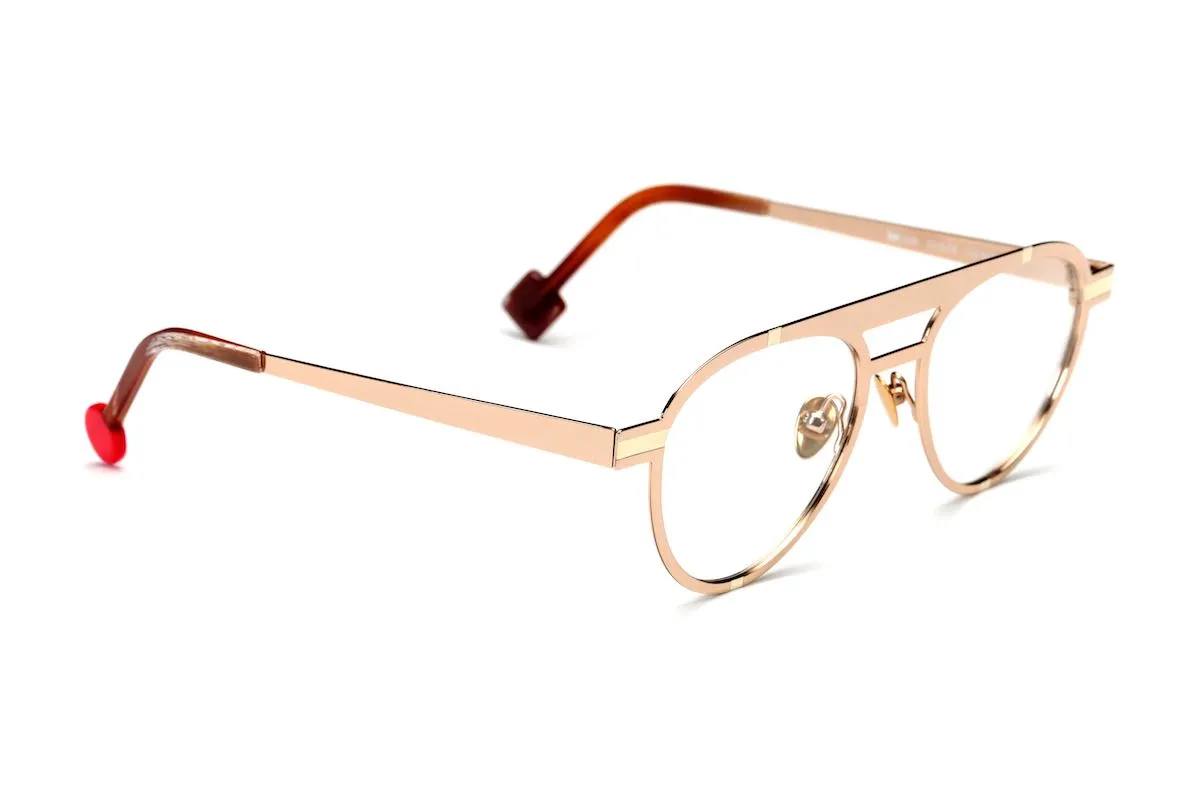 Pale Gold Polished/Ivory Satin