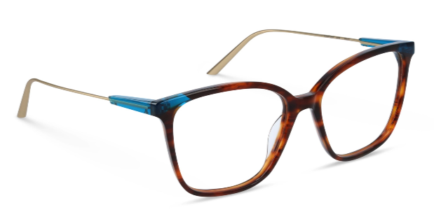 Brown Havana/Azure Blue