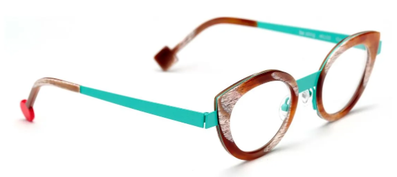 Shiny Vin Horn/Sat Turquoise