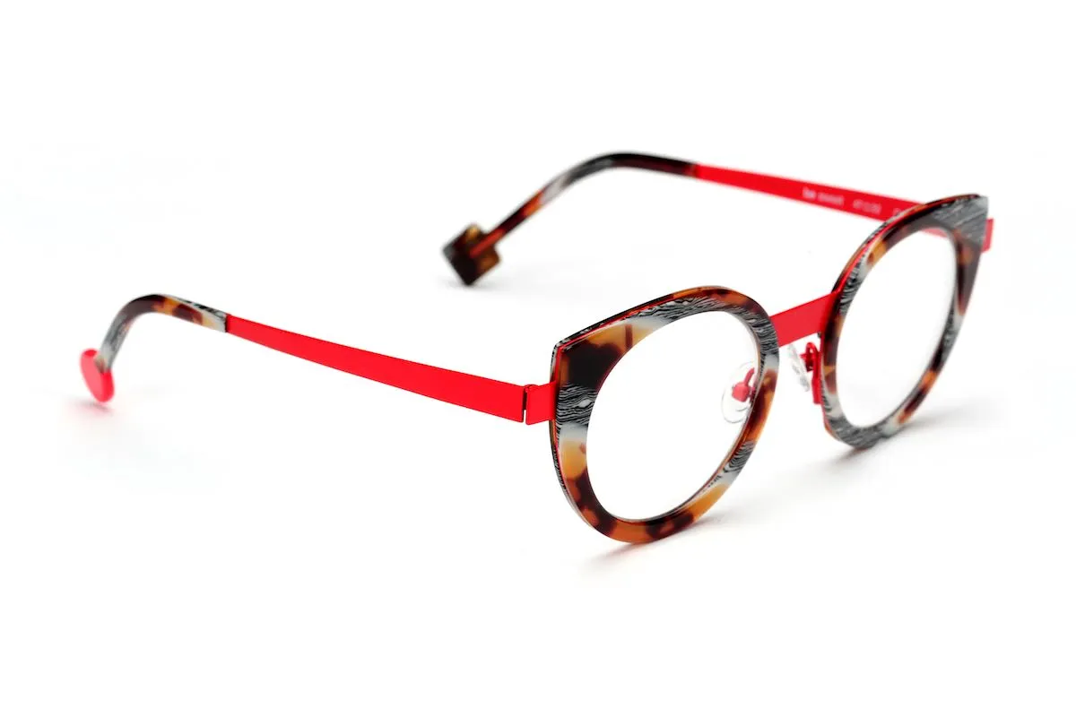 Shiny Vintage Tort/Satin Red