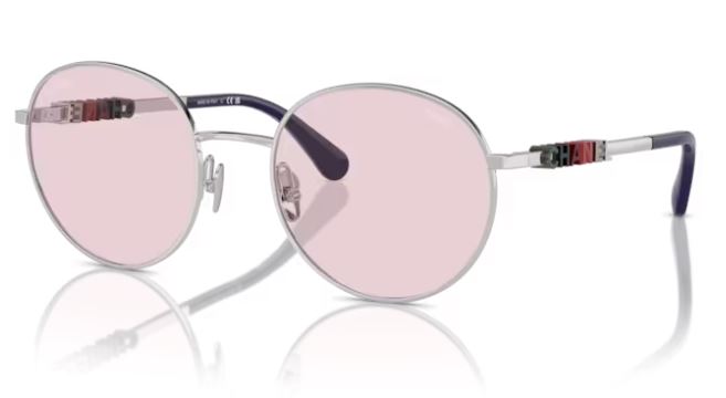 c1241/P5 Silver w/ Pink Lens