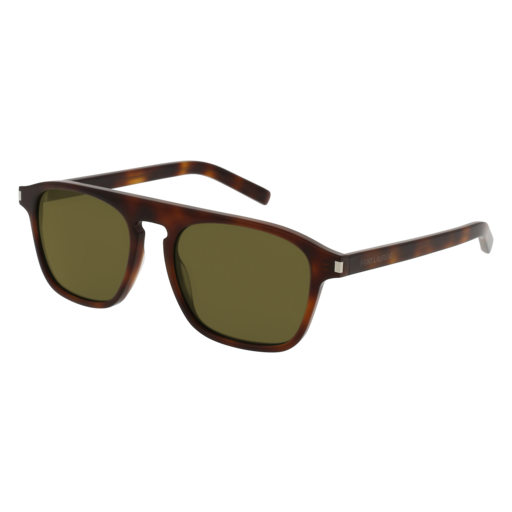 Saint Laurent SL 158 rectangle sunglasses in Havana