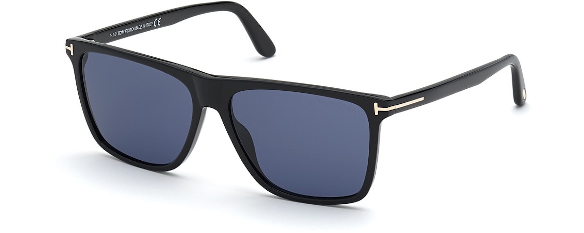 shiny black / blue