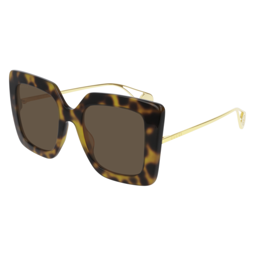 Gucci GG0435S square sunglasses in Havana