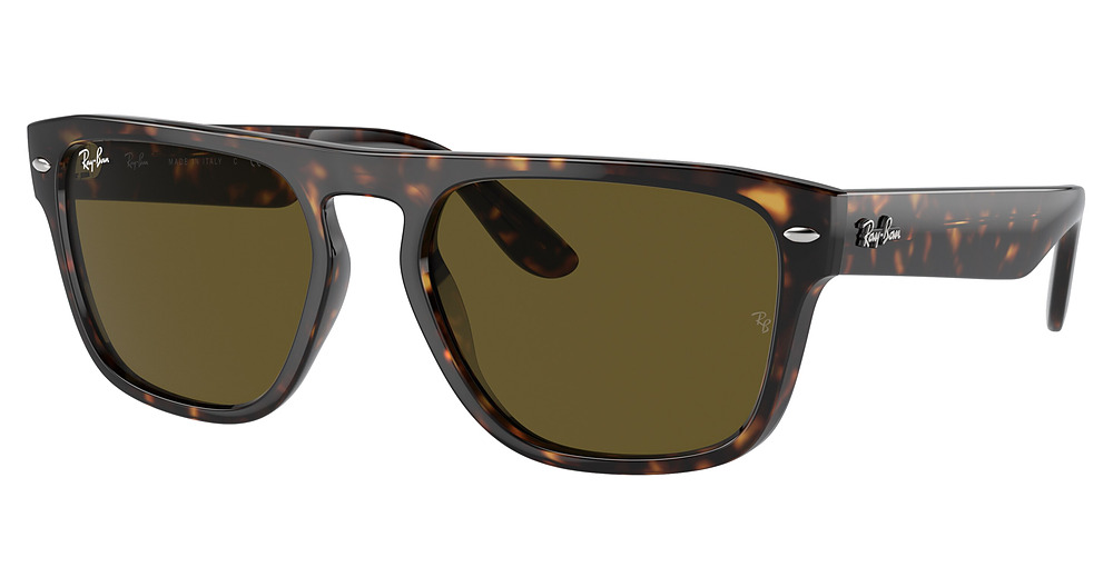 Ray-Ban RB4407 square sunglasses in Havana/Dark Brown