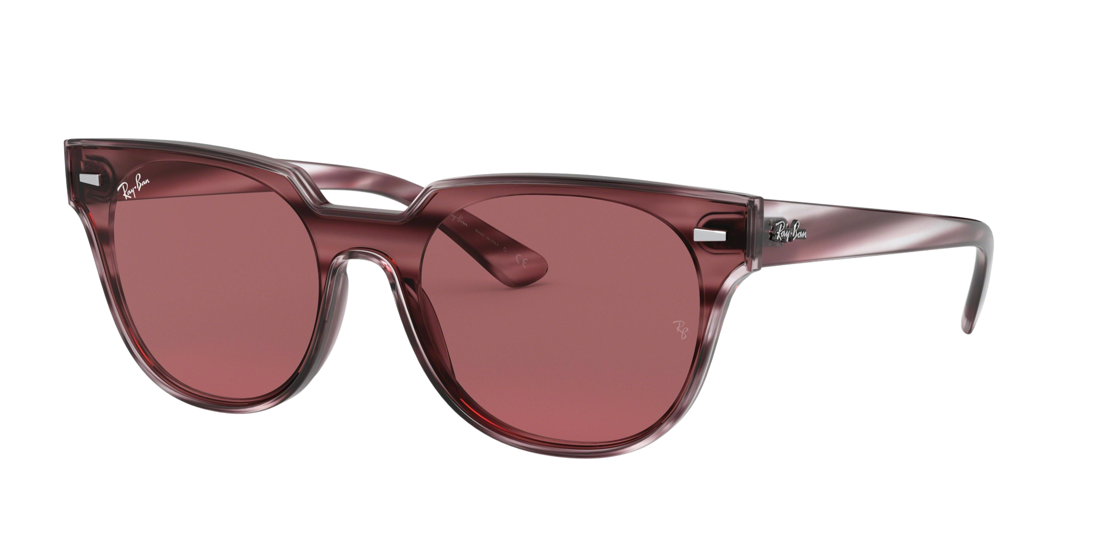 Ray-Ban RB4368N square sunglasses in Striped Havana Bordeaux