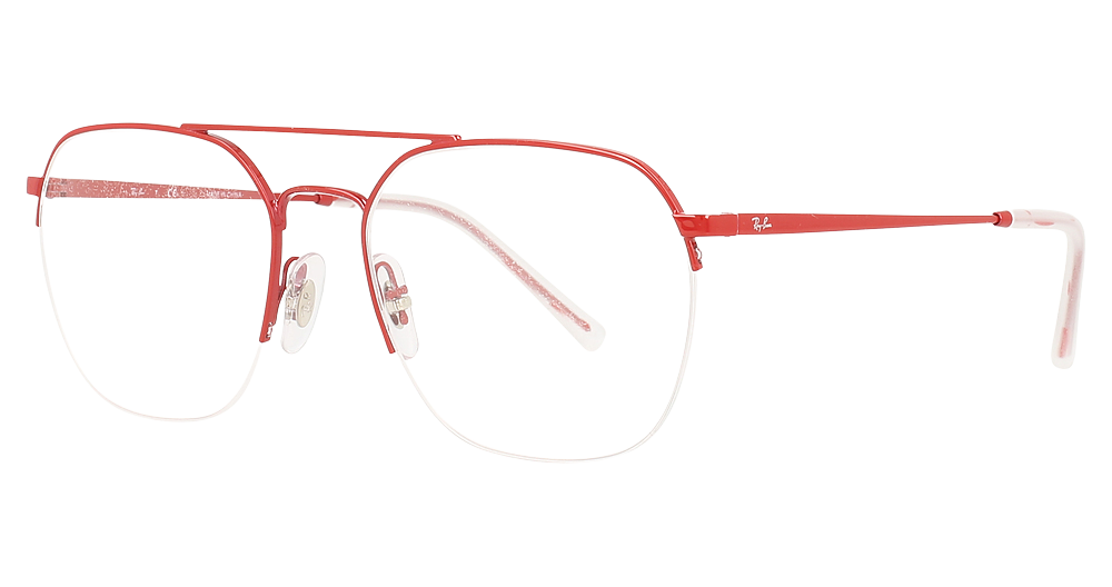 Ray-Ban RX6444 aviator eyeglasses in Red