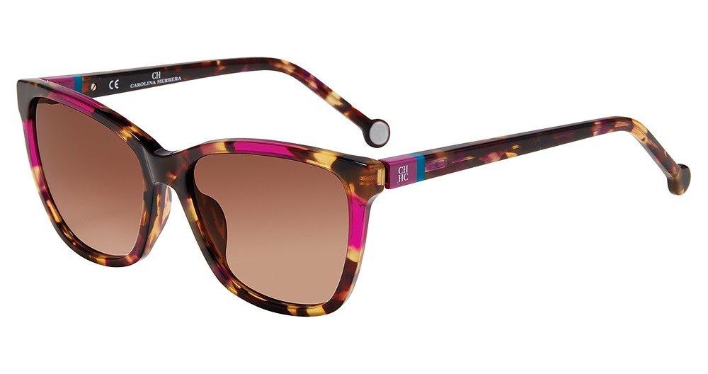 Carolina Herrera SHE844V cateye sunglasses in Tortoise Purple 0 Aen