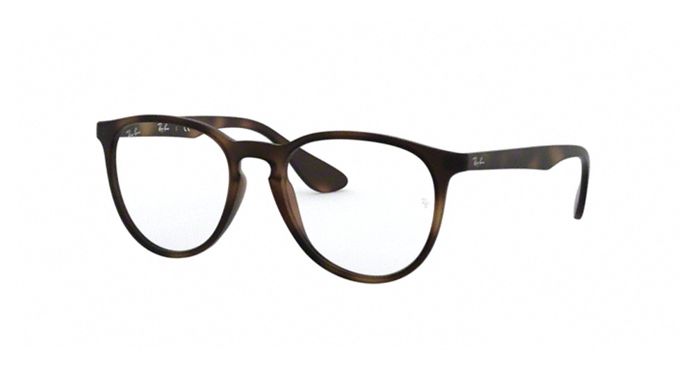 Ray-Ban RX7046 ERIKA round eyeglasses in Rubber Havana