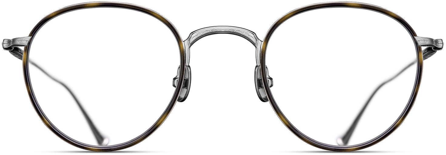 Brushed Silver - Khaki Tortoise