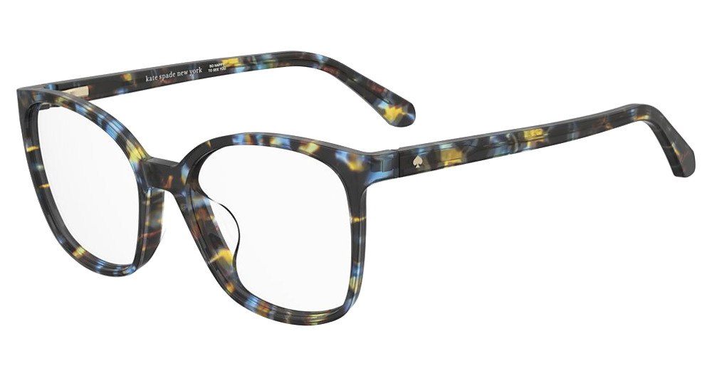 Kate Spade MACI/N/F/US square eyeglasses in Blue Hvna