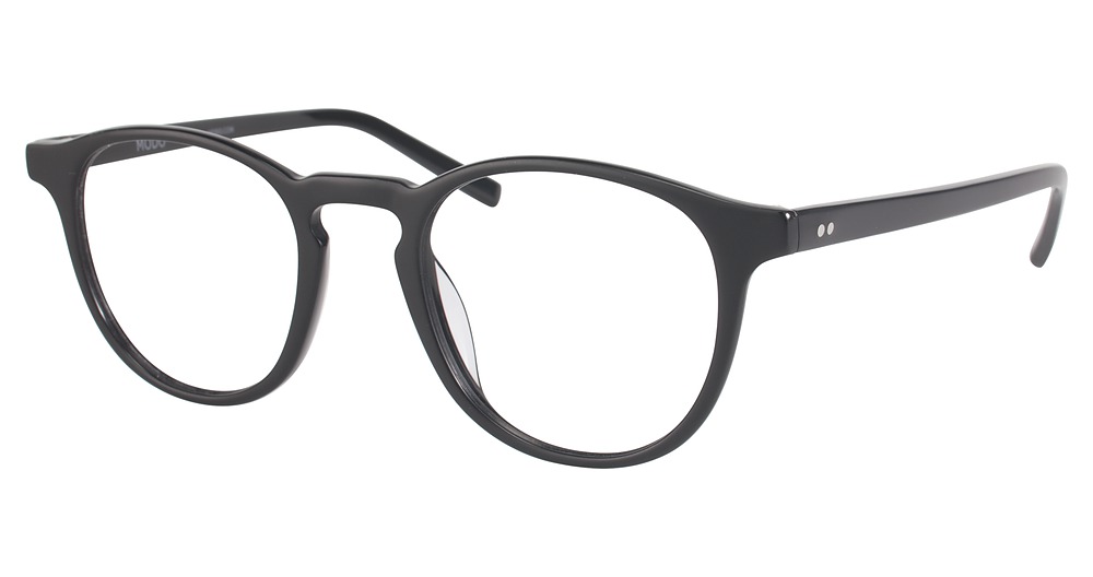 Modo 6609 round eyeglasses in Matte Black