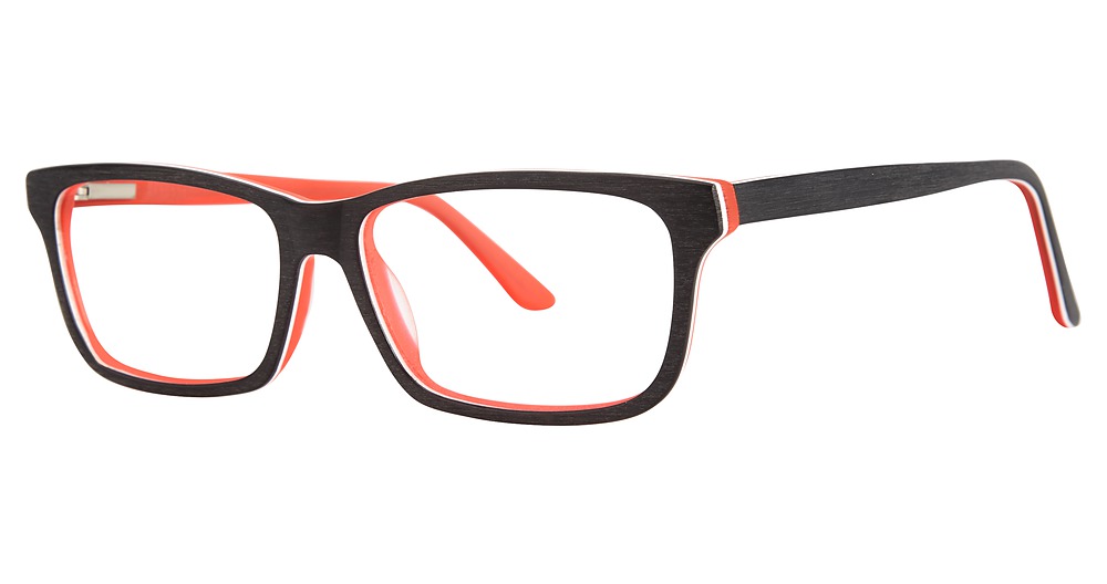 black/neon red