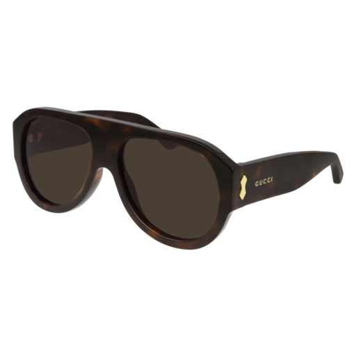 Gucci GG0668S aviator sunglasses in Havana