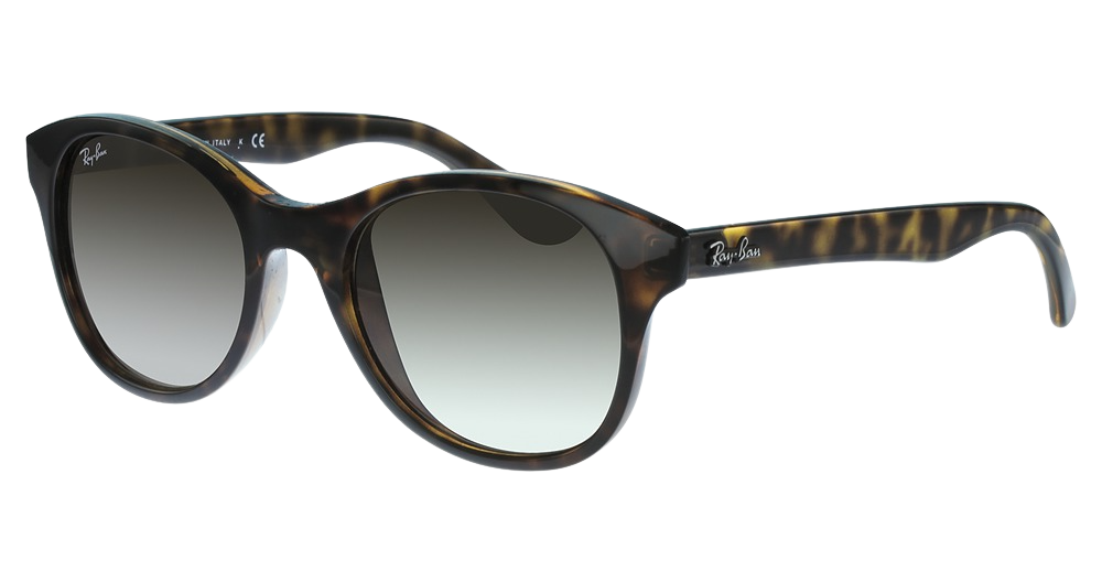 Ray-Ban RB4203 round sunglasses in Light Havana/Brown Gradient Dark Brown