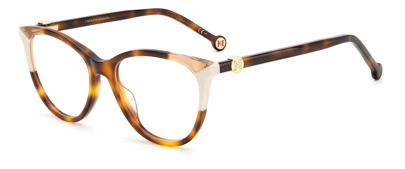 Carolina Herrera CH-0054 eyeglasses in Havana Ivory