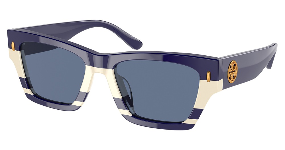 NAVY IVORY VINTAGE STRIP / SOLID NAVY