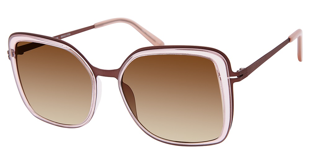 Modo 462 rectangle sunglasses in Crystal Pink