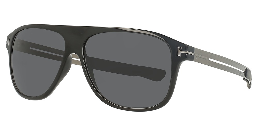Tom Ford FT0880 aviator sunglasses in Shiny Black/Smoke