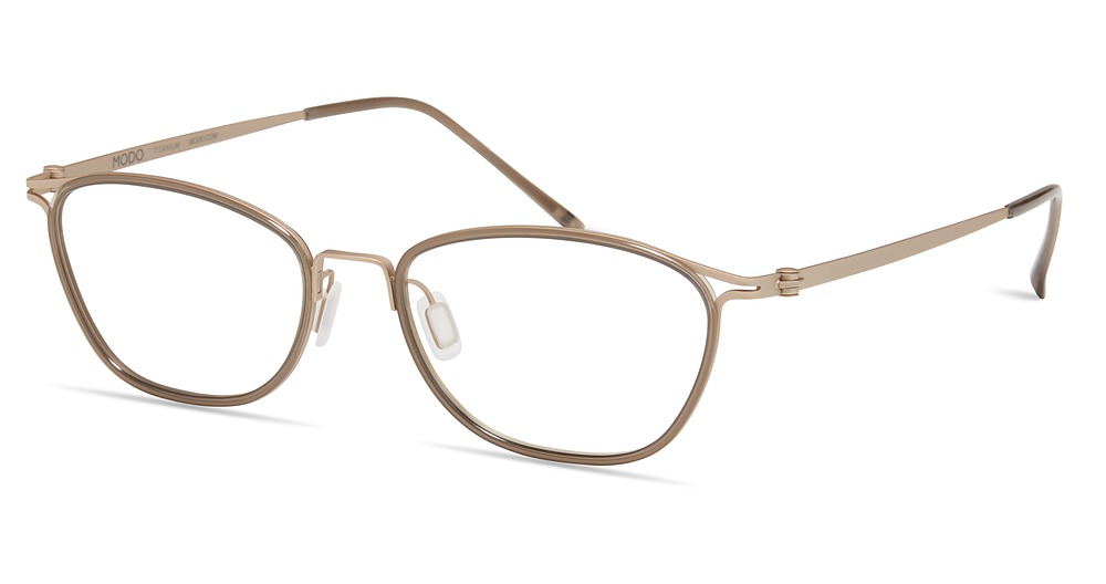 Modo 4430 round eyeglasses in Smoke Gold
