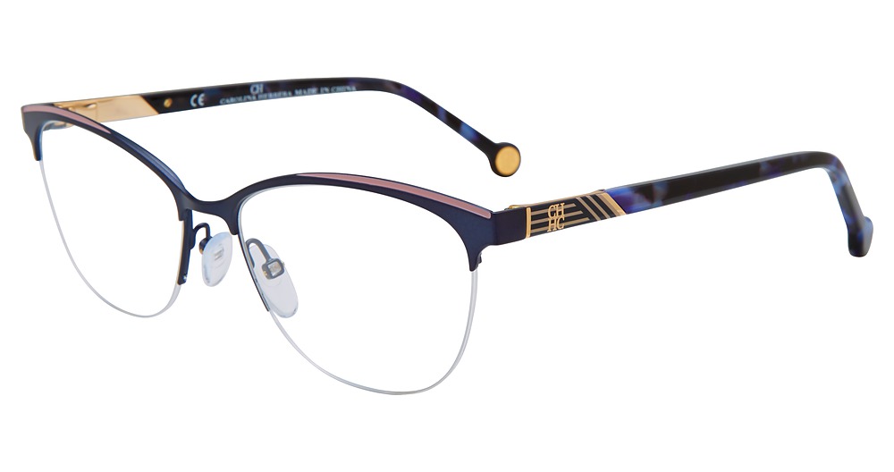 Carolina Herrera VHE123K cateye eyeglasses in Blue 0121