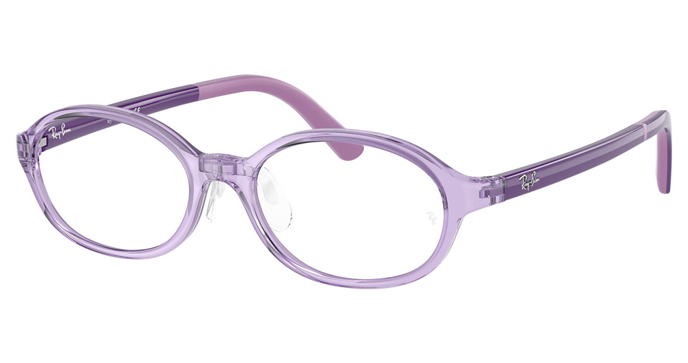 Ray-Ban RY1616D round eyeglasses in Transparent Purple