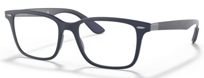 Ray-Ban RX7144 square eyeglasses in Sand Blue