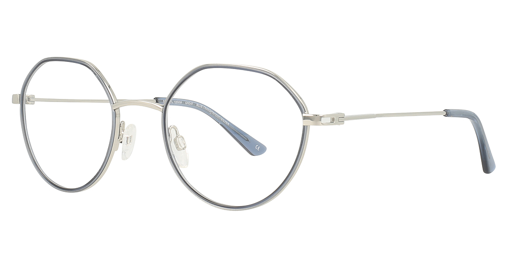 BLUE TRANSPARENT/SILVER