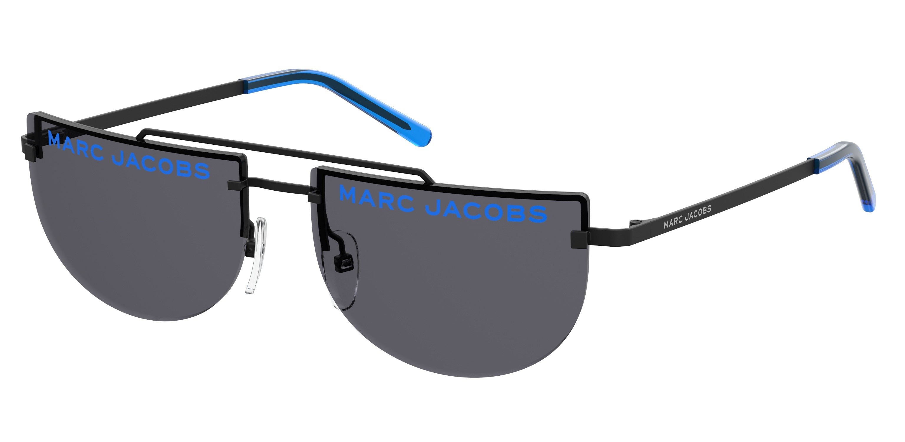 Marc Jacobs Marc 404/S round sunglasses in Blue Fluorescent (Ir Grey Blue)