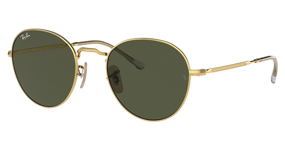 Ray-Ban RB3582 DAVID round sunglasses in Arista/Green