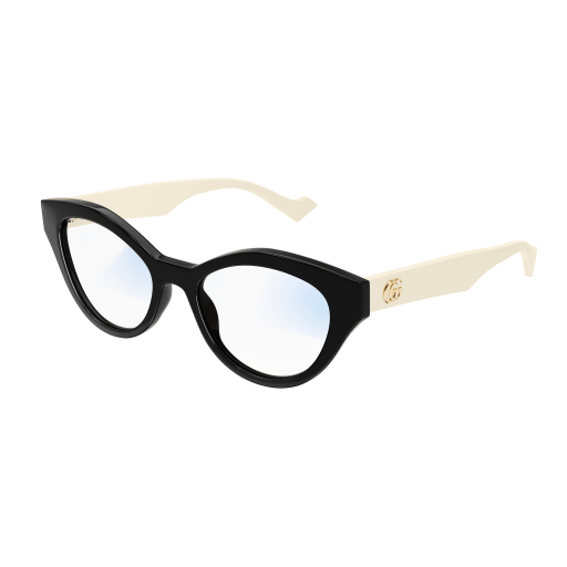 Gucci GG0959S cateye eyeglasses in Black White Transparent