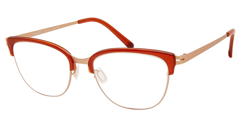 Modo 4526 round eyeglasses in Terracotta