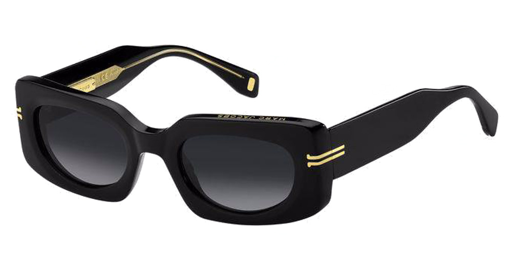 Marc Jacobs MJ 1075/S rectangle sunglasses in Black/Dark Grey Shaded